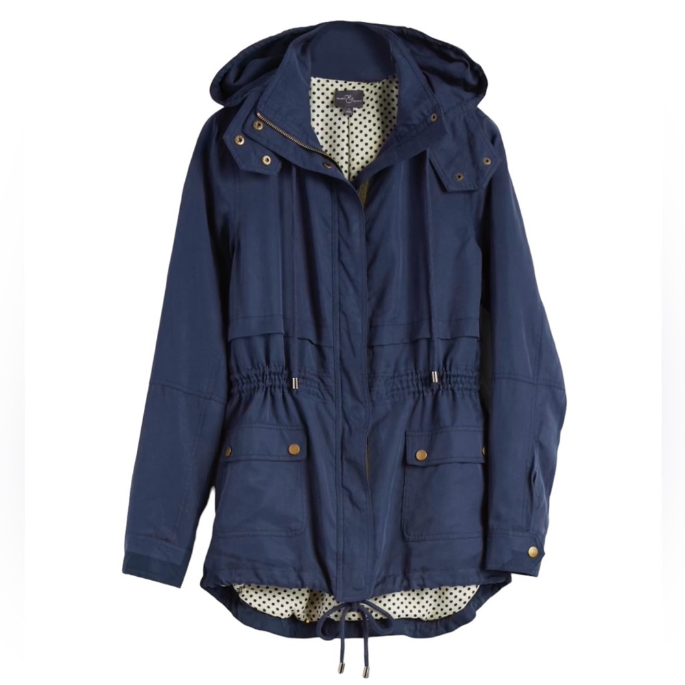 Market & Spruce Navy Angelo Cargo Anorak Jacket